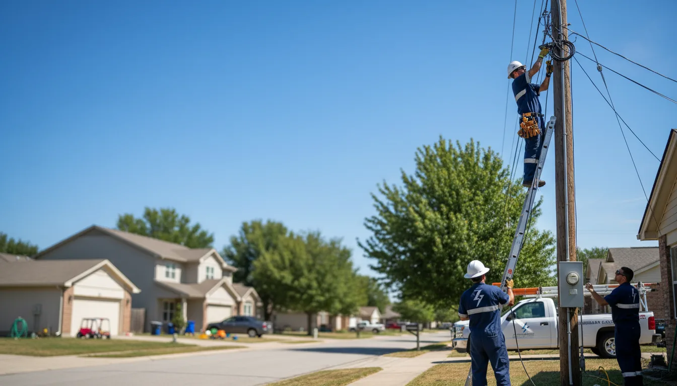 Residential electrician providing installation services in Taylor, AR
